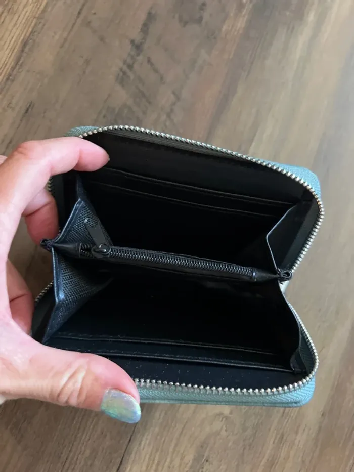 Porte feuille vert d eau neuf - photo numéro 3