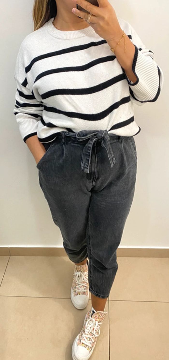 Superbe Pull Rayé Taille M - photo numéro 4