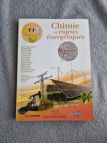Livre Chimie et enjeux énergétique