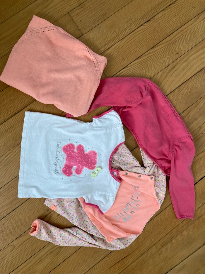 Lot 3 gilets fille taille 36 mois