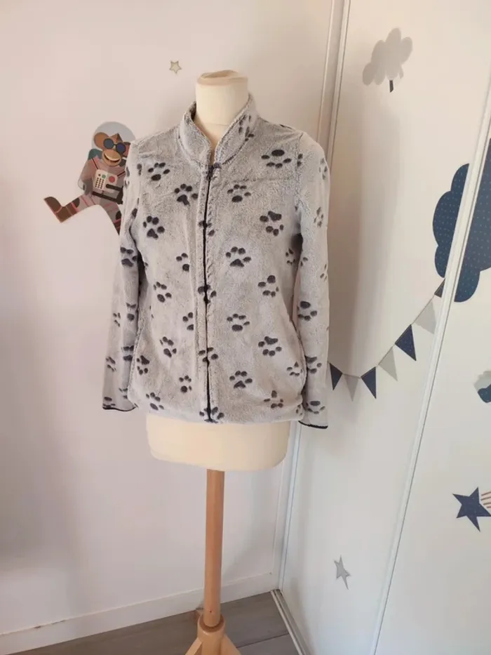 Pyjama polaire pilou pilou taille 38/40 patte de chat influx