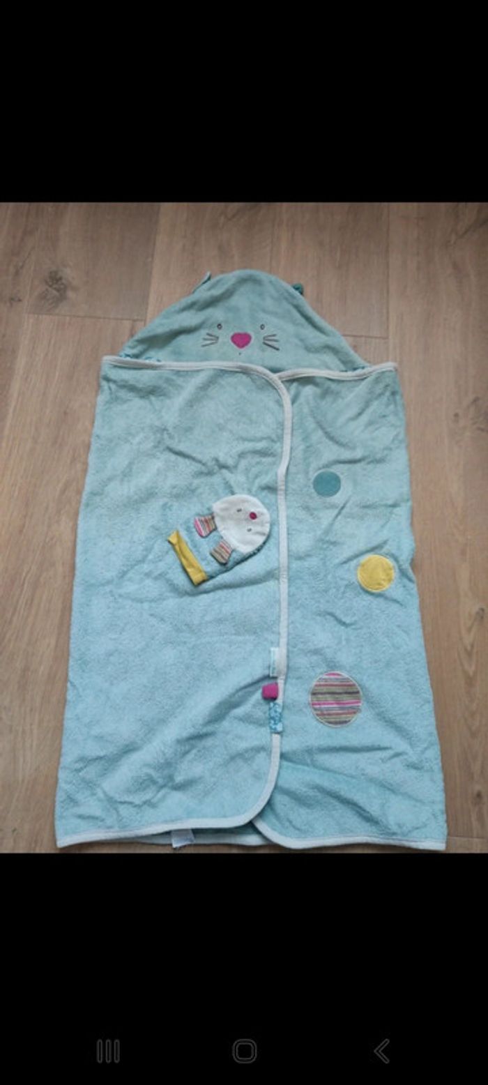 Cape de bain avec gant Moulin roty Les Pachats - photo numéro 6