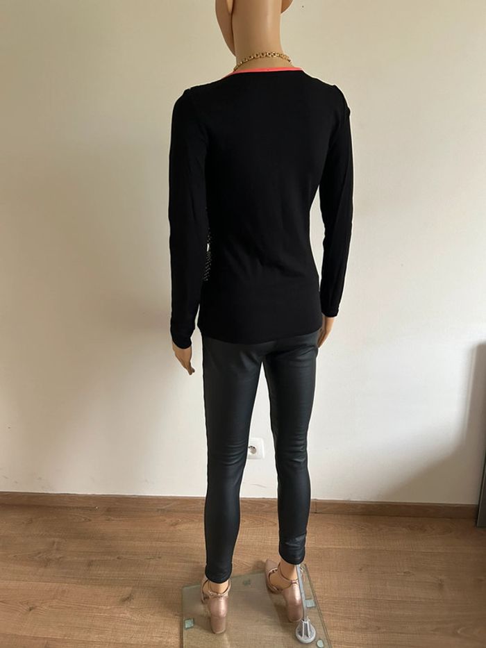 Pull fin noir à manches longues Morgan taille M TBE - photo numéro 10