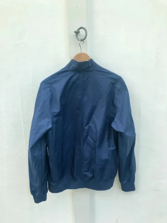 Nike Full Zip Bomber Jacket Navy blue Mens M - photo numéro 9