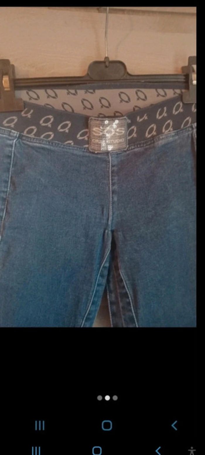 Jeans femme Taille 34 sos studio avec strass - photo numéro 2