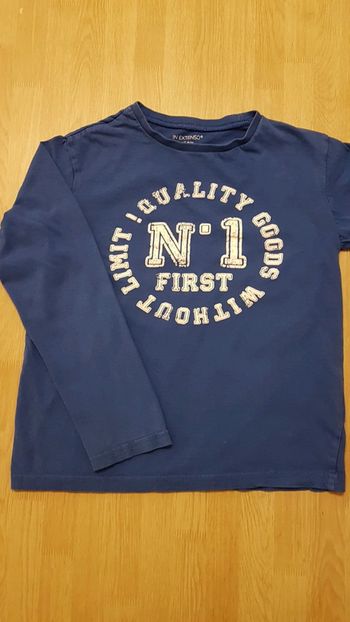 T shirt N°1 bleu 10 ans