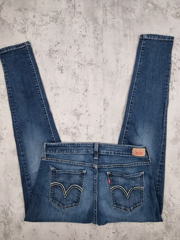 Jean Levi’s 535 Legging Bleu – Taille 38 Femme (mesures en photos) - photo numéro 3