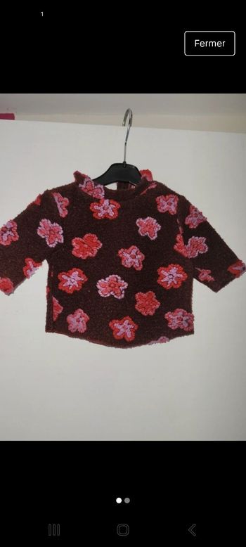 Pull fleuri 3 mois