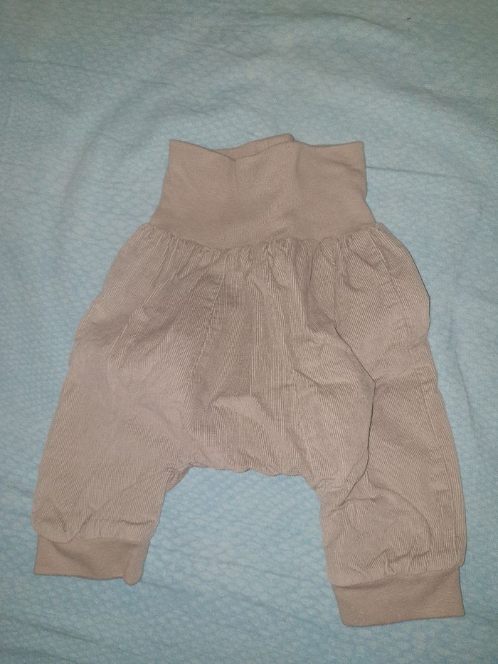 Pantalon serwal velours