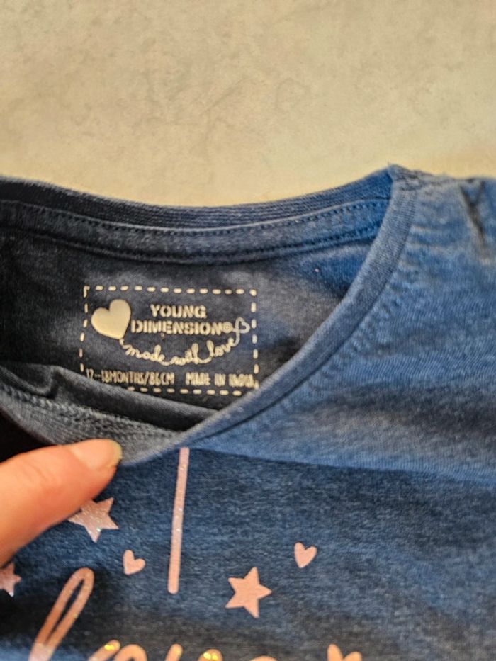 T-shirt ml bébé fille 18 mois BBF3 - photo numéro 4