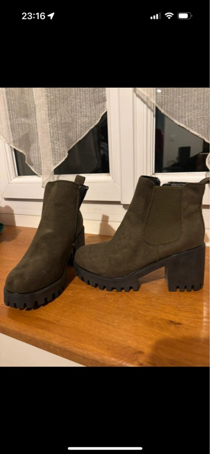 Bottines kaki - photo numéro 2