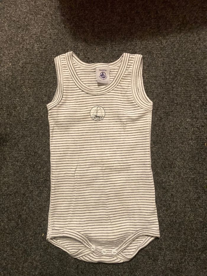 Body bébé rayé Petit Bateau - 6 mois (67 cm)