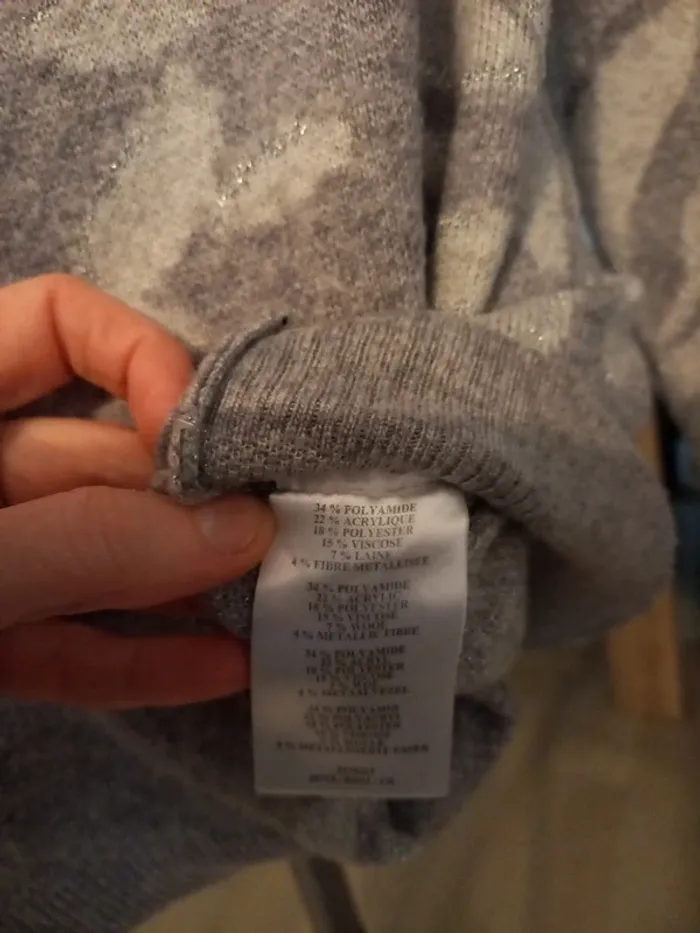 Pull gris femme T34/36 - photo numéro 9