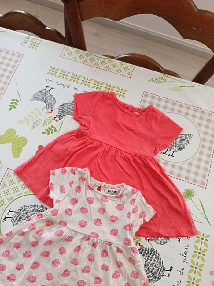 Lot de 2 robes Kiabi taille 3 mois - photo numéro 2