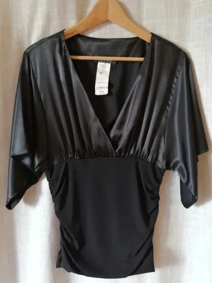 Haut noir satiné Morgan Taille 40