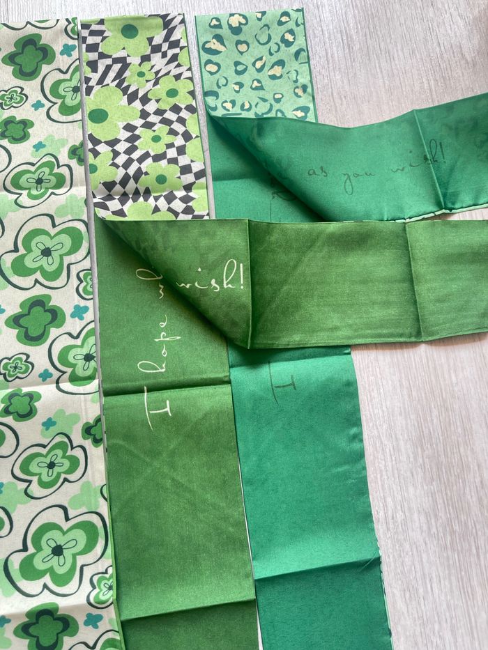 Lot de 4 bandeaux, foulards vintage - photo numéro 6