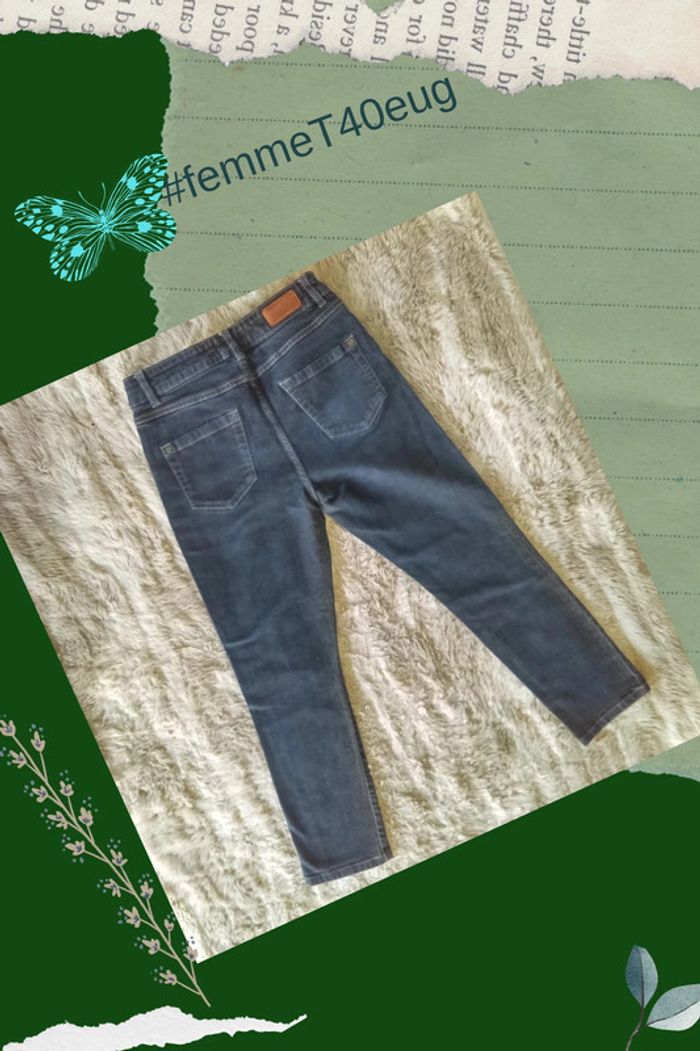 Pantacourt femme bleu T40 -La Redoute La Redoute Beebs by Kiabi