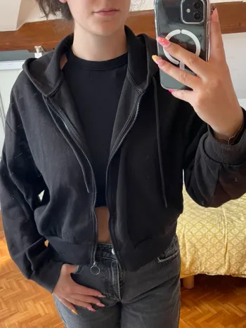 Sweat zip courte