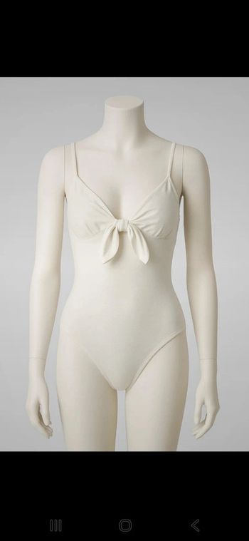 Magnifique body blanc noeud femme taille 38