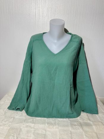 Blouse en gaze de coton Coline femme - Taille L