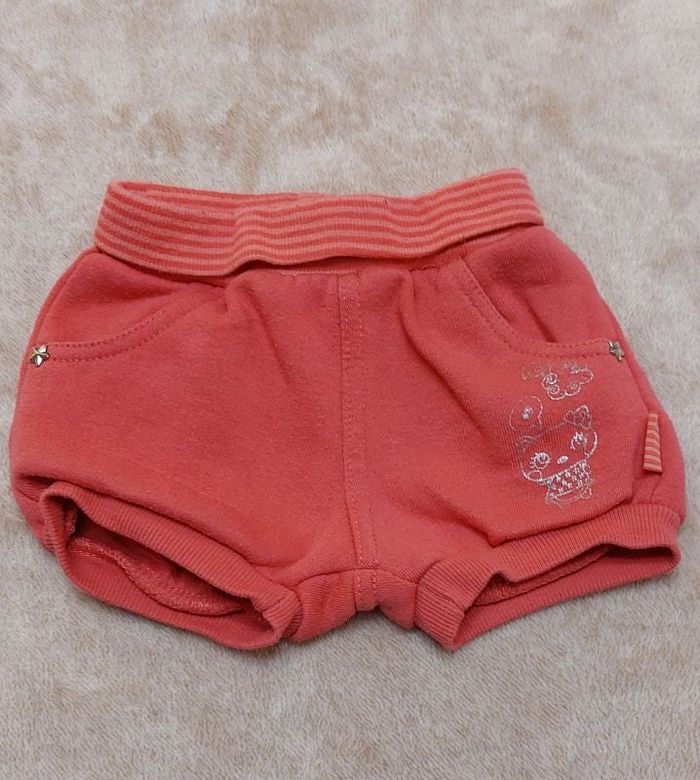 Short tissu sweat bébé fille 12 mois