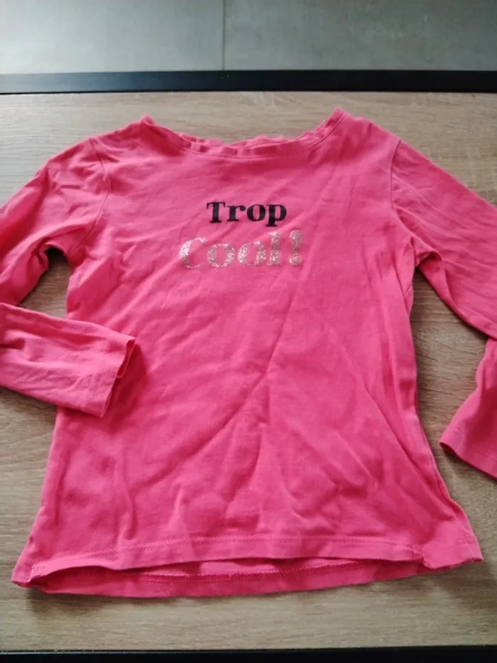 Tee shirt rose Trop cool