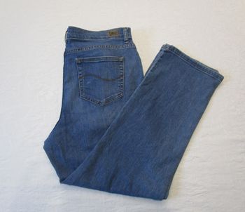 Jean femme LEE coupe Straight Leg Mid Rise Taille 44 W34 L30 Bleu (J258)