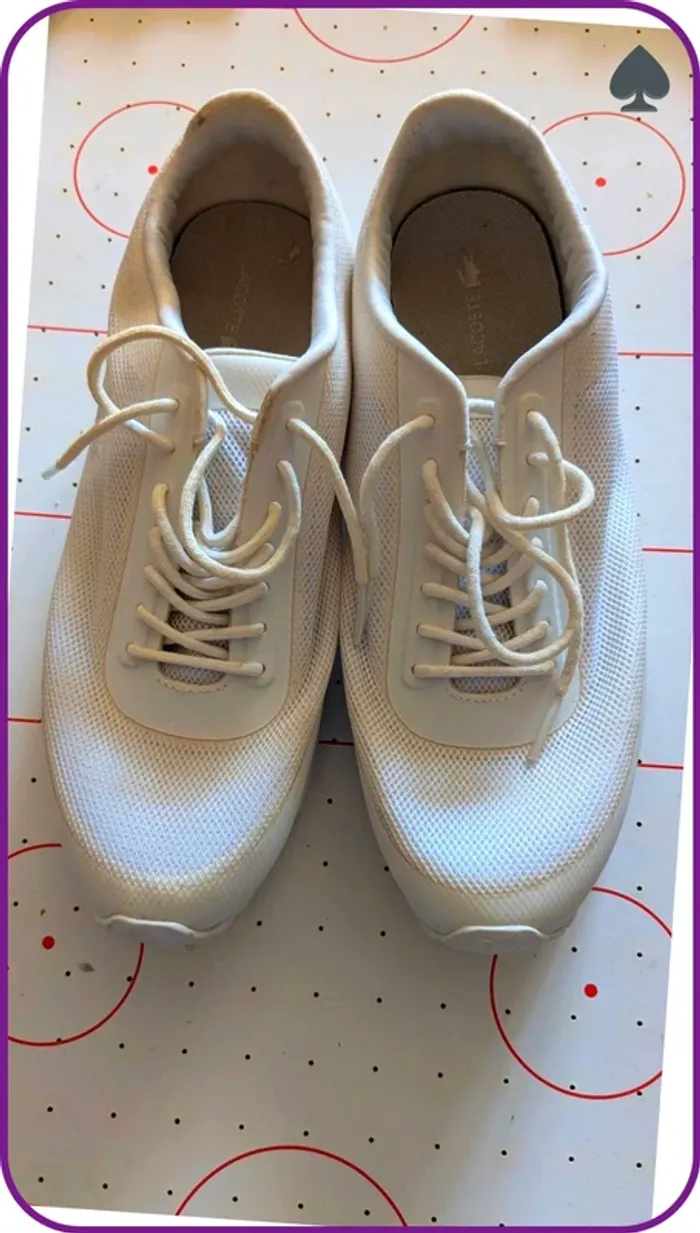 Tennis Basket blanche femme Lacoste 39