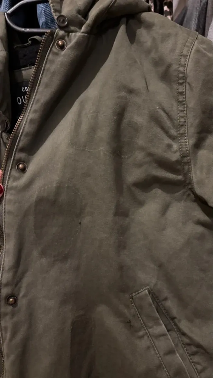 Blouson à capuche kaki - photo numéro 3