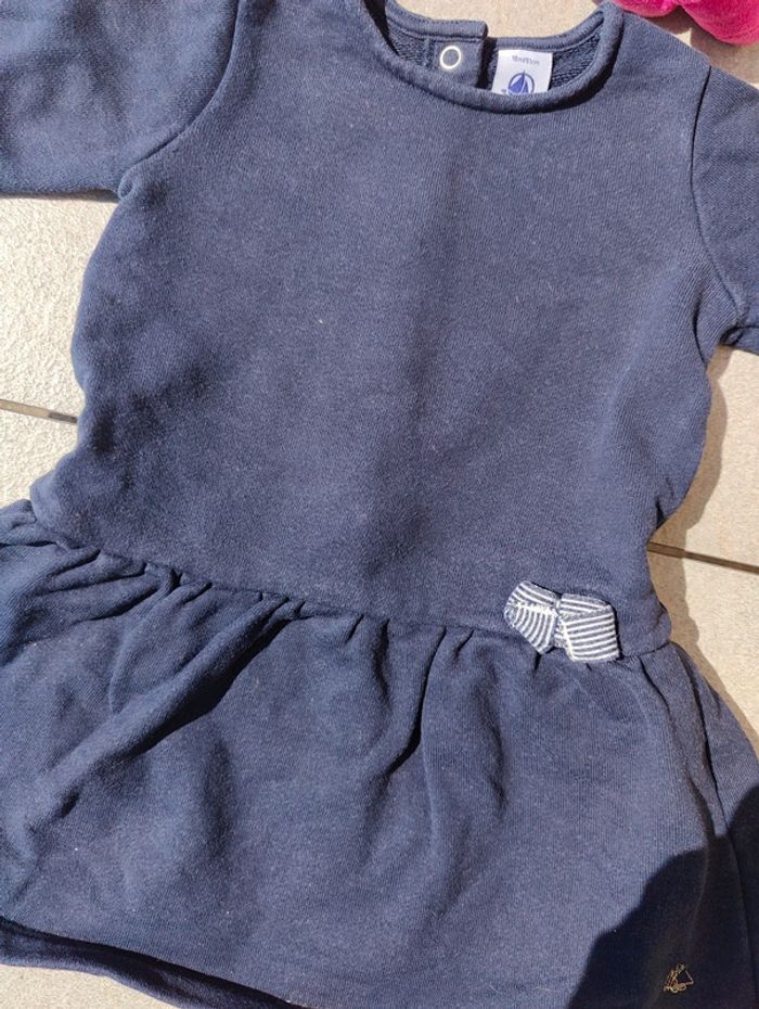 Jolie robe bleu marine petit bateau 18 mois - photo numéro 4