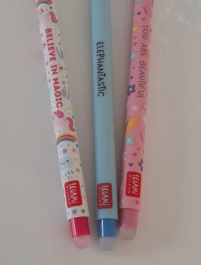 Stylos Legami Licorne Éléphant Papillon - photo numéro 3