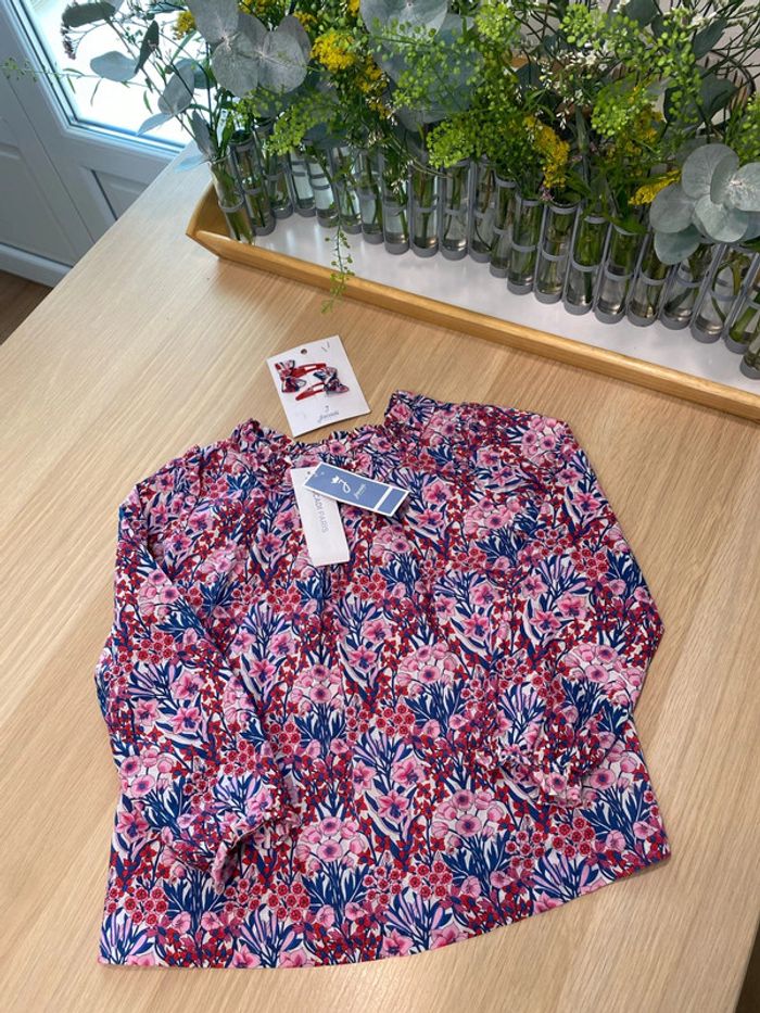 Adorable blouse liberty neuve jacadi