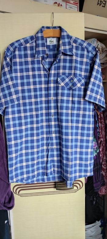 Chemisette carreaux Lacoste taille 39