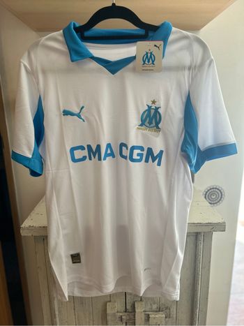 Maillot OM 25/26 Domicile – M – Haute qualité