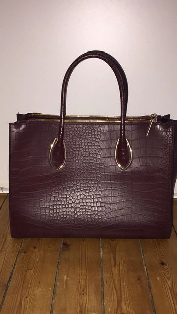 Grand sac façon croco