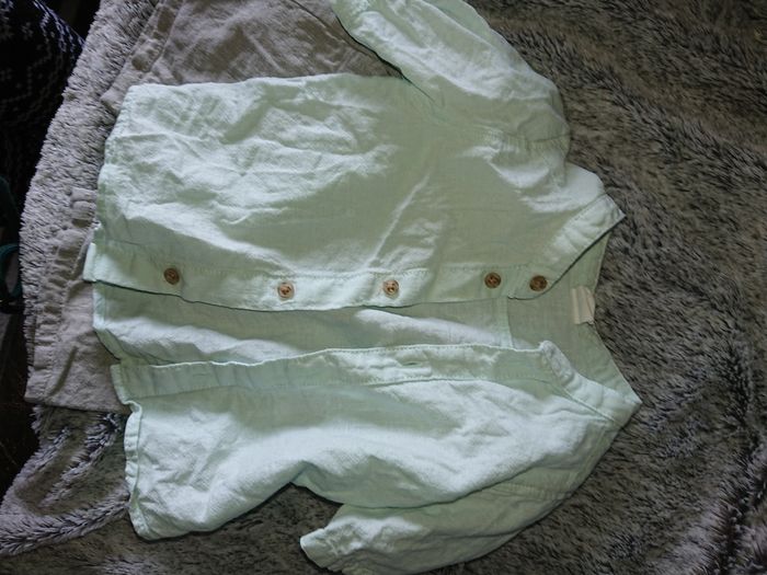 Ensemble garçon short et chemise col Mao - photo numéro 6