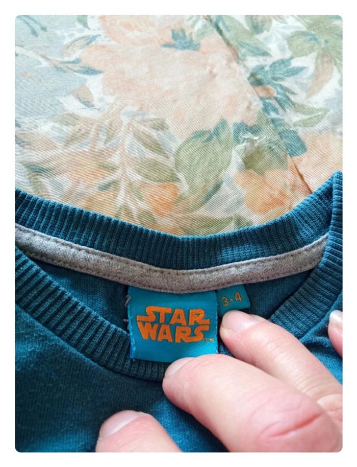 Tee-shirt Star Wars en 3/4 ans - photo numéro 4