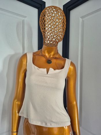 Débardeur Femme Crème  Taille L/40