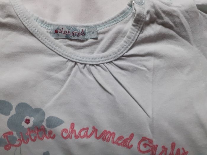 Sweet bleu clair motif écriture rose - photo numéro 3