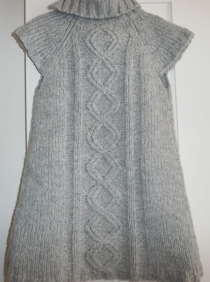 Robe Hema laine et acrylique grise - photo numéro 5