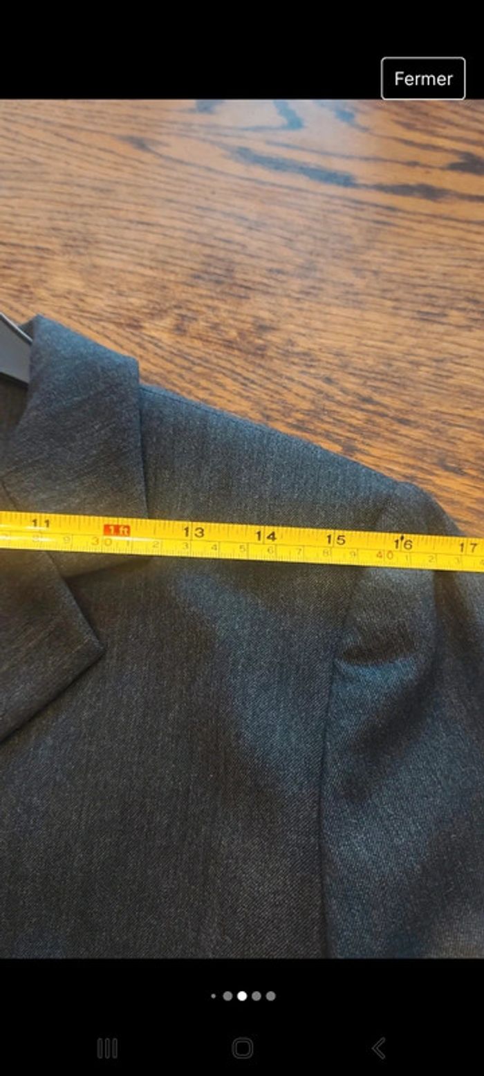 Blazer gris Mayerline fr 38 comme neuf - photo numéro 11