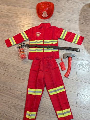 Déguisement pompier 120 cm 