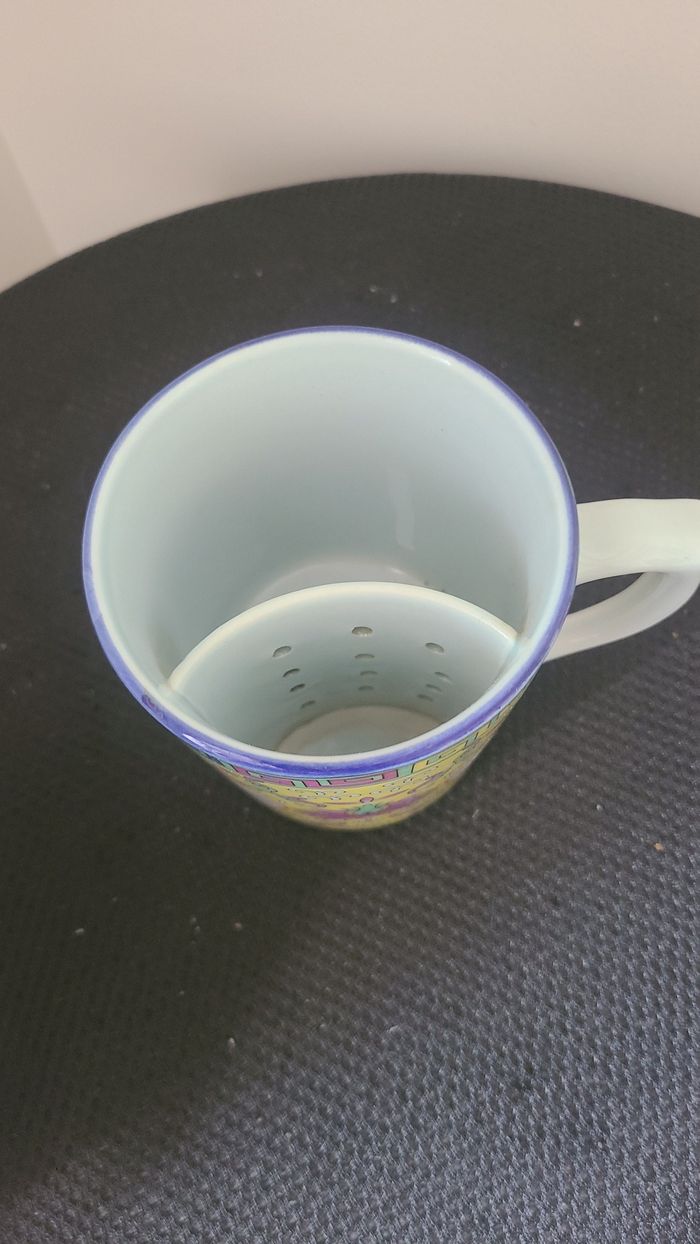 Tasse à thé chinoise, tasse à thé jaune Mun Shou, tasse à thé couverte - photo numéro 4