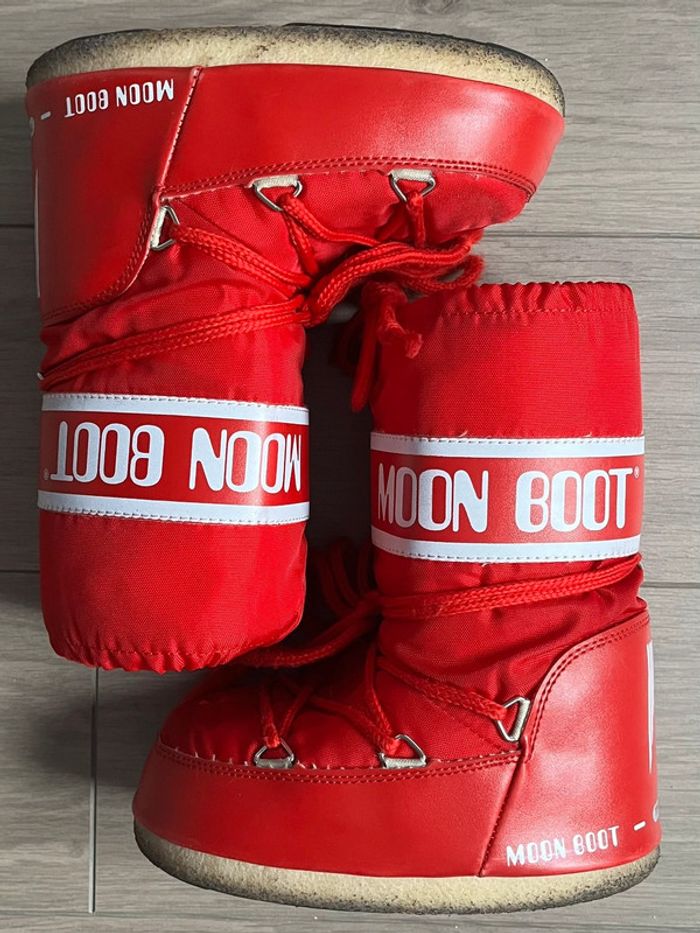 Bottes après-ski unisexe Icon Nylon rouge Moon Boot T-27/30 - photo numéro 2