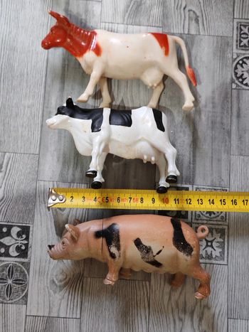 Lot animaux de la ferme vaches cochons