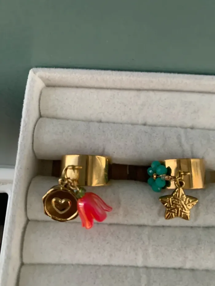 lot 4 bague acier inoxydable ajustables - photo numéro 5