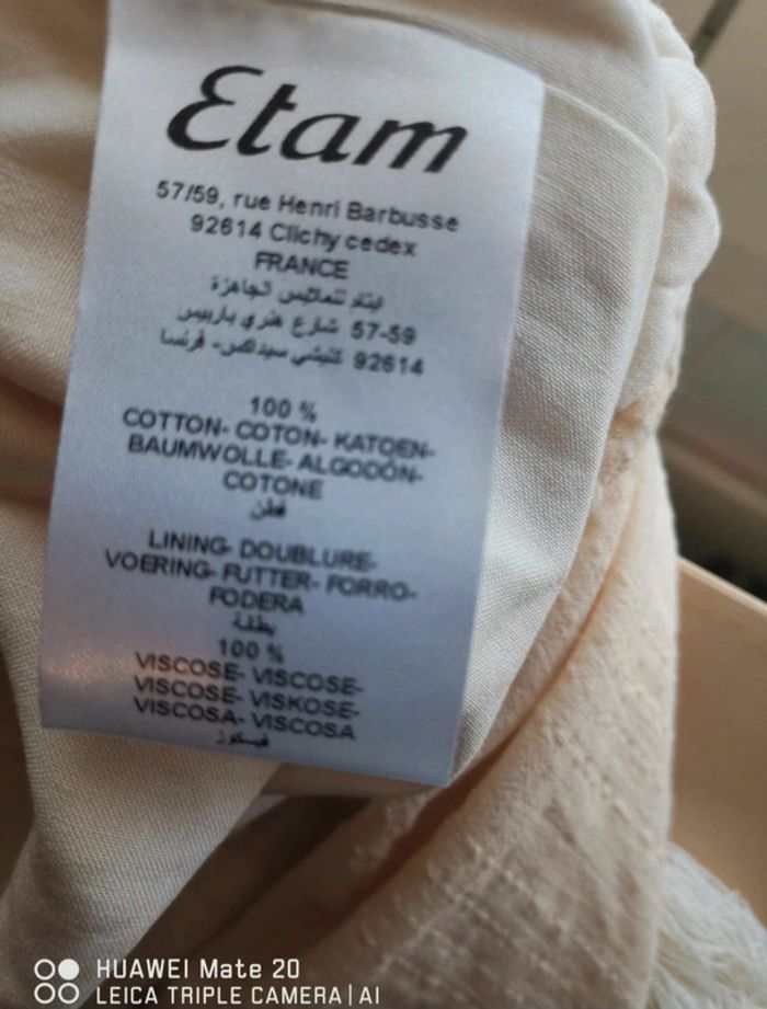💕Jolie mini jupe taille haute fluide Enola étam - femme TL / 40 💕 - photo numéro 8