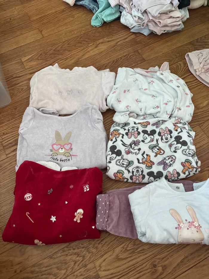 6 pyjamas manches longues 6 mois