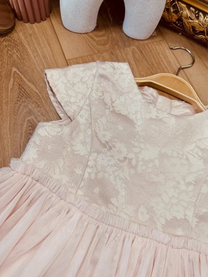 Taille 6 ans robe de cérémonie fille TAO rose * tulle * 🌸 - photo numéro 3