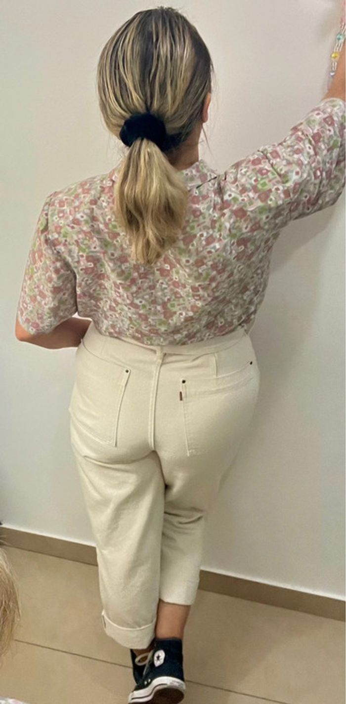 Chemise Vintage À Manches Courtes Imprimée Taille 44 - photo numéro 10